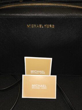 Michael Kors Black and Gold Crossbody Bag